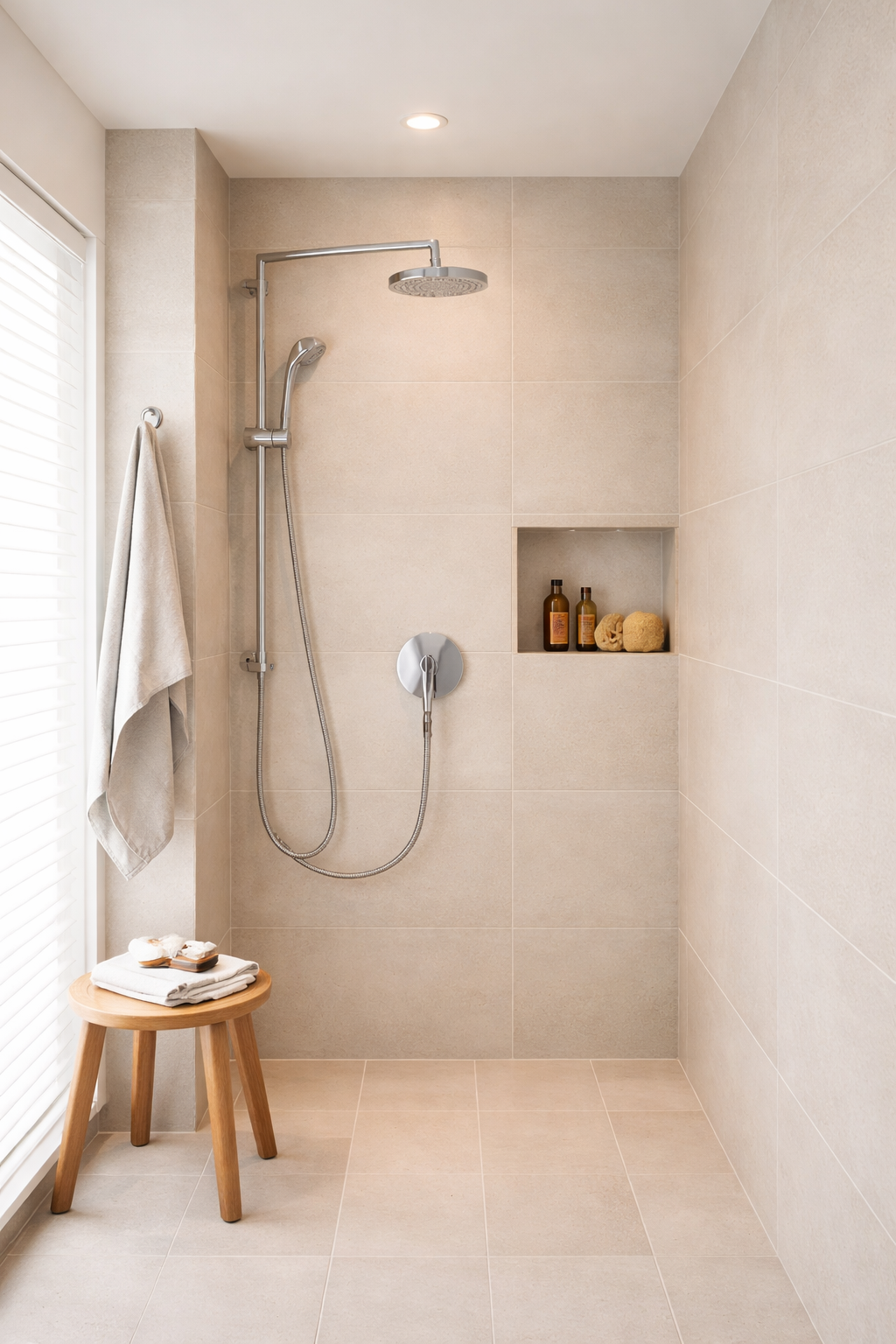 Modern minimalist shower room